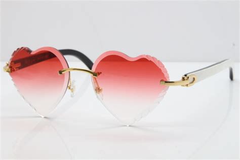 cartier heart shaped glasses|cartier rimless eyeglasses.